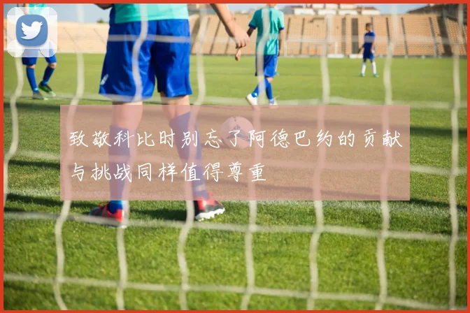 致敬科比时别忘了阿德巴约的贡献与挑战同样值得尊重