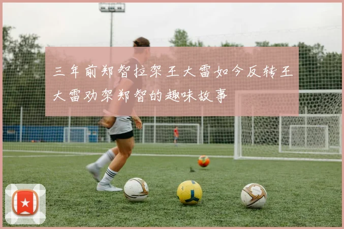 三年前郑智拉架王大雷如今反转王大雷劝架郑智的趣味故事